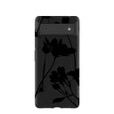 Black Shadow Petals Google Pixel 6 Case
