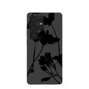 Black Shadow Petals Samsung Galaxy S25 Ultra Case