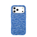 Electric Blue Shark Frenzy iPhone 17 Pro Max Case