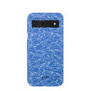 Electric Blue Shark Frenzy Google Pixel 8a Case