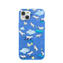 Electric Blue Sheep Dreamers iPhone 14 Plus Case