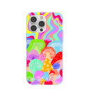Powder Blue Shroom Spiral iPhone 14 Pro Max Case