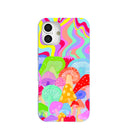 Powder Blue Shroom Spiral iPhone 16 Plus Case