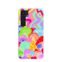 Powder Blue Shroom Spiral Samsung Galaxy S25+(Plus) Case