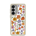 Clear Shrooms and Blooms Samsung Galaxy S26+(Plus) Case With London Fog Ridge (Magnetic Charging included)