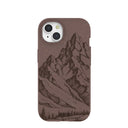 Chocolate Brown Silent Summit iPhone 15 Case