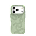 Sage Green Snaky iPhone 17 Pro Case