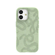 Sage Green Snaky iPhone 17 Case