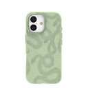 Sage Green Snaky iPhone 17 Case