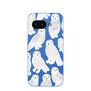 Electric Blue Snowy Owls Google Pixel 9a Case
