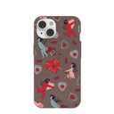 Chocolate Brown Strawberry Cupid iPhone 14 Case