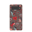 Chocolate Brown Strawberry Cupid Google Pixel 6 Case