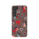 Chocolate Brown Strawberry Cupid Samsung Galaxy S24+(Plus) Case