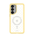 Clear Sugar Dots Samsung Galaxy S26+(Plus) Case With Sunbeam Ridge (Magnetic Charging included)