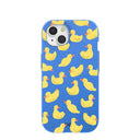 Electric Blue Sunny Ducklings iPhone 15 Case