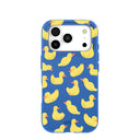 Electric Blue Sunny Ducklings iPhone 17 Pro Case