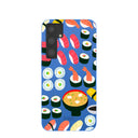 Electric Blue Sushi Night Samsung Galaxy S24+(Plus) Case