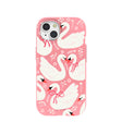 Bubblegum Pink Swan Garden iPhone 15 Case