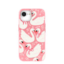 Bubblegum Pink Swan Garden iPhone 16e/17e Case