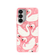 Bubblegum Pink Swan Garden Samsung Galaxy S26+(Plus) Case