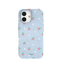 Powder Blue Sweet Cherries iPhone 17 Case