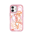 Clear Sweet Doodles iPhone 17 Case With Petal Pink Ridge (MagSafe included)