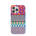 Electric Blue Tangerine Mix iPhone 14 Pro Max Case