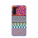 Electric Blue Tangerine Mix Samsung Galaxy S21 Case