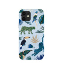 Powder Blue Tropical Rainforest iPhone 12/ iPhone 12 Pro Case