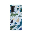 Powder Blue Tropical Rainforest Samsung Galaxy S21 Case