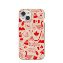 Seashell True North Red iPhone 14 Case