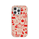 Seashell True North Red iPhone 15 Pro Case