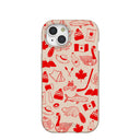 Seashell True North Red iPhone 15 Case