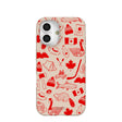 Seashell True North Red iPhone 16 Case