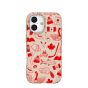 Seashell True North Red iPhone 17 Case
