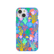 Electric Blue Underwater Blooms iPhone 14 Case