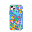 Electric Blue Underwater Blooms iPhone 15 Plus Case