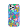 Electric Blue Underwater Blooms iPhone 16 Pro Max Case