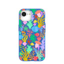 Electric Blue Underwater Blooms iPhone 16e/17e Case