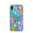Electric Blue Underwater Blooms iPhone XR Case