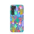 Electric Blue Underwater Blooms Samsung Galaxy S24 Case