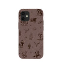 Chocolate Brown Wild Frontier iPhone 12 Mini Case
