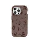 Chocolate Brown Wild Frontier iPhone 15 Pro Case