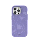 Lavender Wildflower Stitching iPhone 15 Pro Case