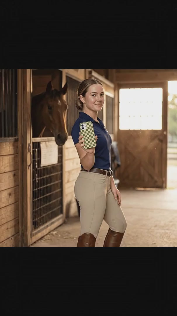 Forest Floor Matcha Check iPhone 16 Pro Max Case - Product video demonstration