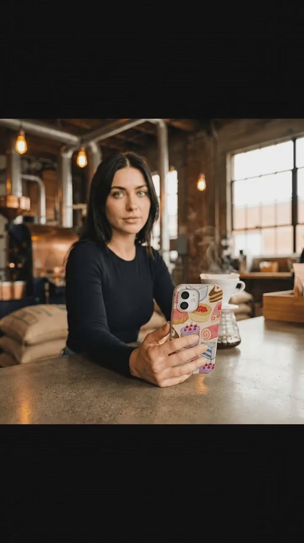 Seashell Crayon Pastries iPhone 13 Pro Max Case - Product video demonstration