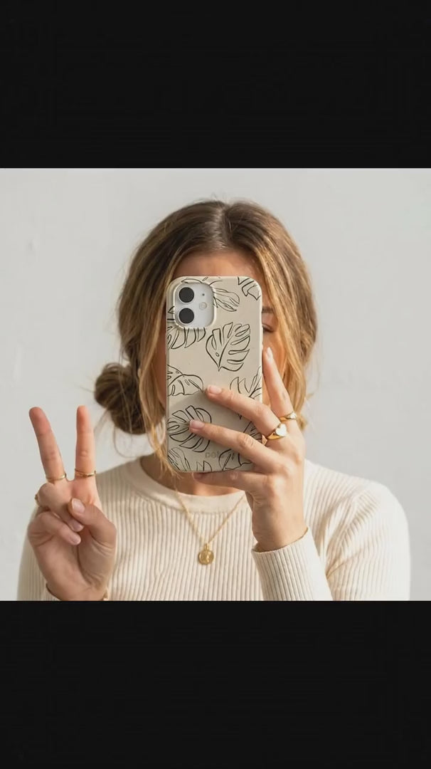 London Fog Leaf Lines iPhone 16 Case - Product video demonstration