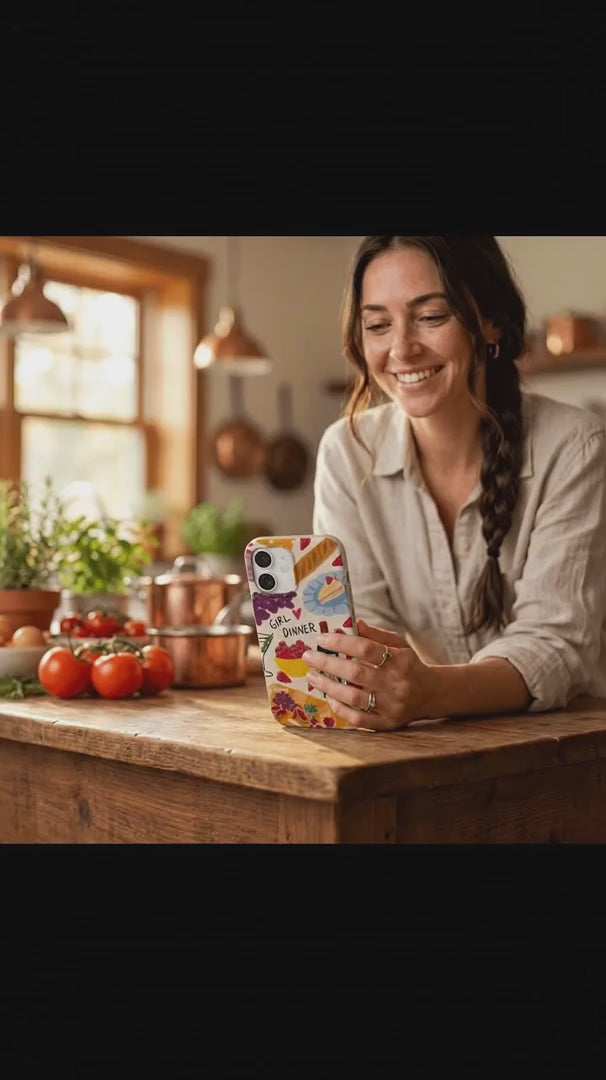 Seashell Girl Dinner iPhone 15 Pro Case - Product video demonstration