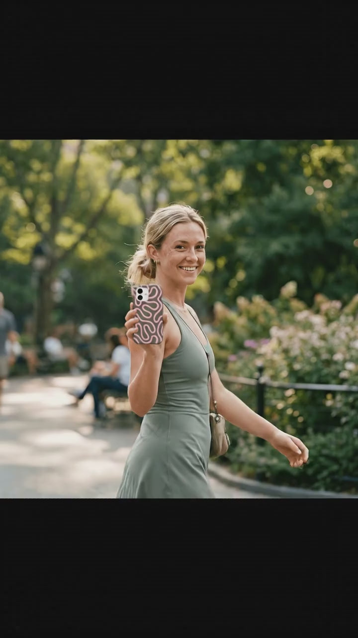 Forest Floor Cotton Curls iPhone 17 Case - Product video demonstration