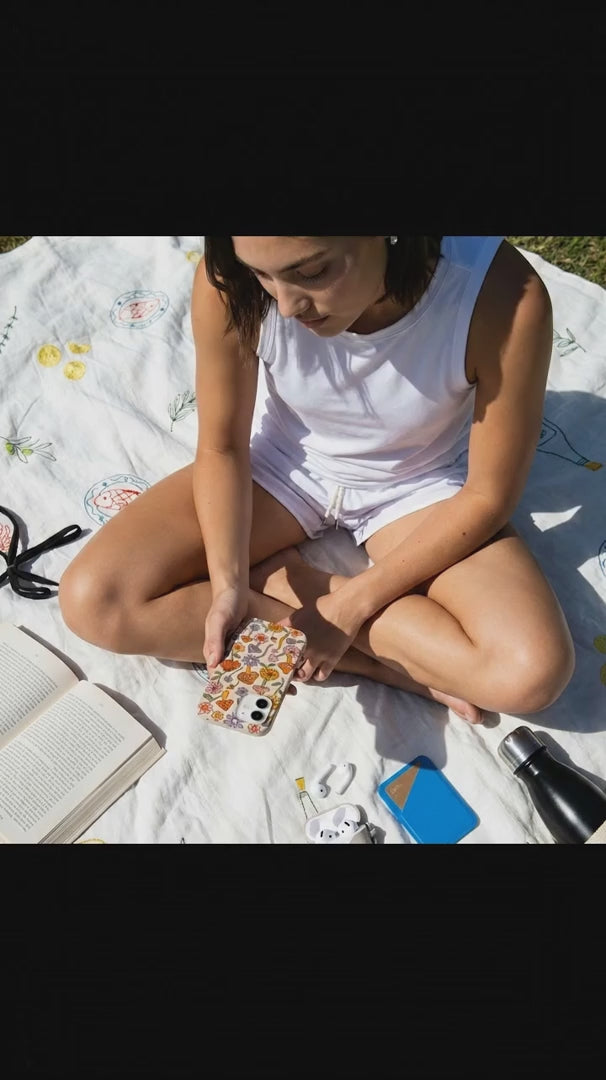 Seashell Shrooms and Blooms iPhone 17 Pro Case - Product video demonstration